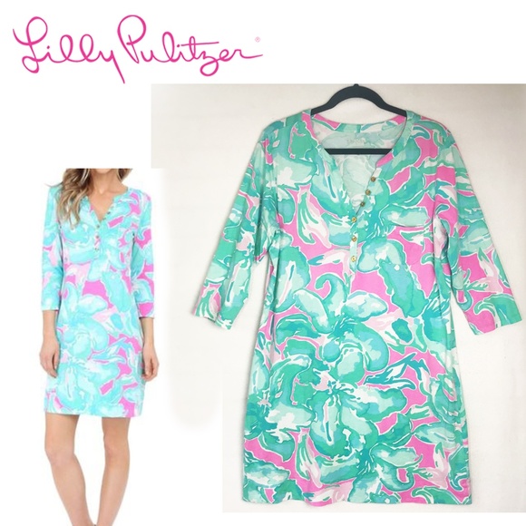 Lilly Pulitzer Dresses & Skirts - Lilly Pulitzer Alessia T Shirt Dress Tropical Pink